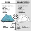 Camping Tent Backpacking Outdoor Family Light Weight Waterproof 2-3 Person Tent Pop Up Shelter