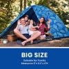 Camping Tent Waterproof Backpacking Instant Double Layer Travel with Oak Pattern