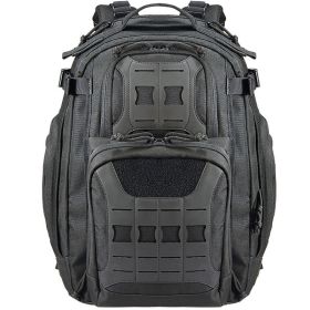 Outdoor Travel Mountain Climbing And Camping 45L Camouflage Tactical Backpack (Color: black)