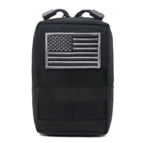 Outdoor Tactical Molle Pouches; Compact Waterproof EDC Waist Bag For Hiking Backpacking Hiking (Color: black)