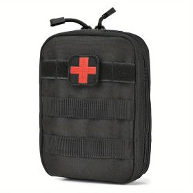 Outdoor Multifunctional MOLLE Attachment Medical Kit Climbing Climbing Survival KitOutdoor Gear Emergency Kits Trauma Bag For Camping Boat Hunting Hik (Color: black)