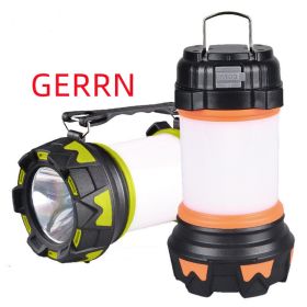 Six Modes 3600mAh Built-in Lithium Battery Outdoor Camping Light (Option: Green-Usb)
